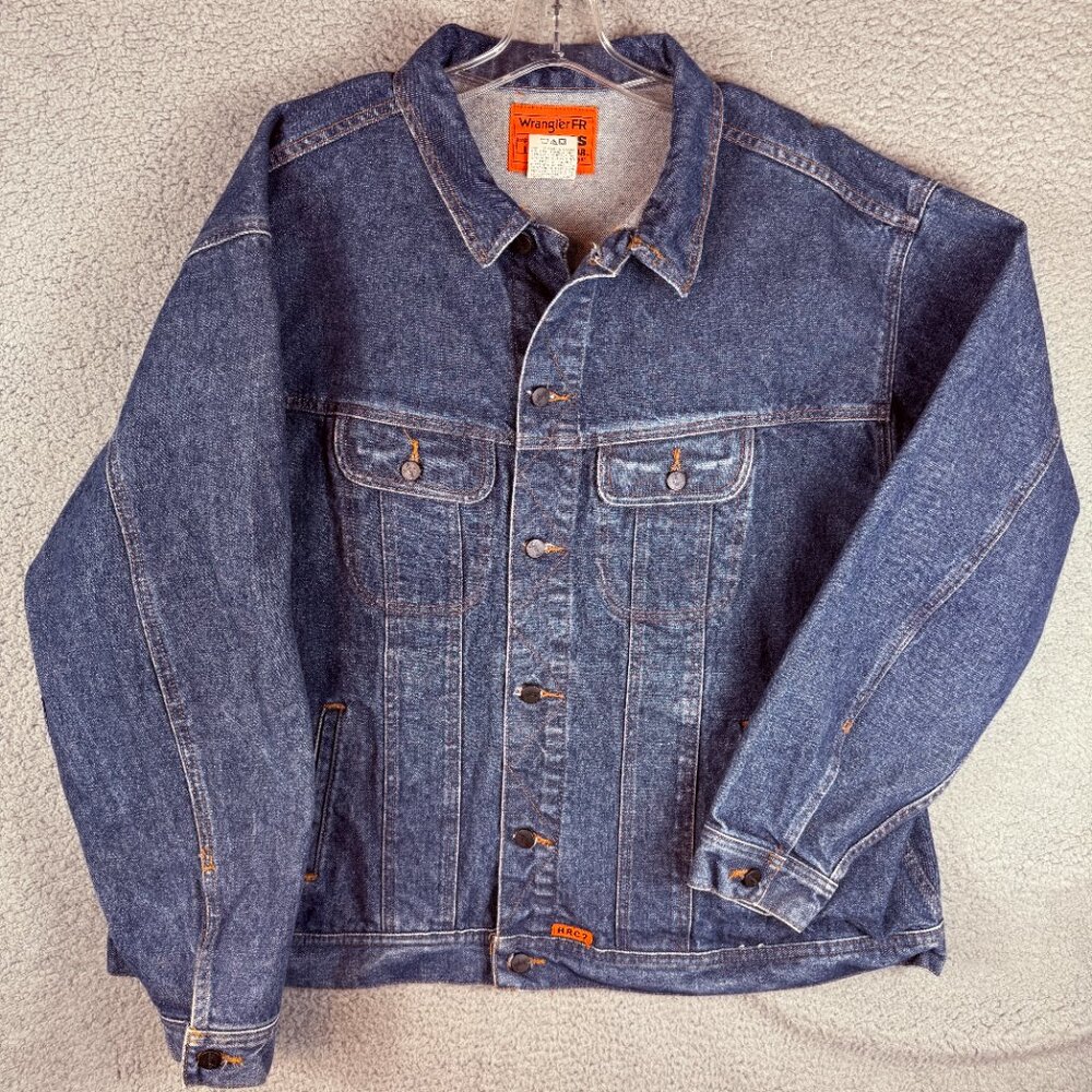 Wrangler FR RIGGS Workwear Denim Jacket Men 3X Flame Resistant HRC2